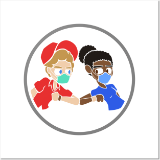 Jeb & Jules (color, transparent) Posters and Art